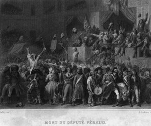 Mort du député Jean Féraud (ou Ferraud : 1764-1795) - dans «Révolution française» par Thiers - French School