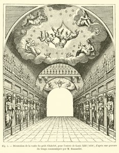 Décoration de la voûte du petit Châtelet, pour l