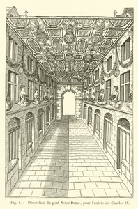 Décoration du pont Notre-Dame, pour l