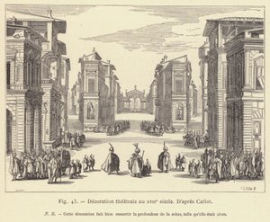 Décoration théâtrale au XVIIe siècle - French School