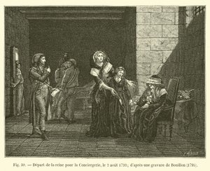 Départ de la reine pour la Conciergerie, le 2 août 1793; d