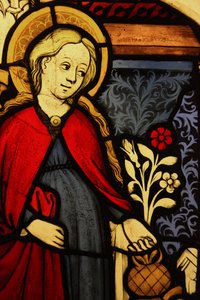 Représentant un détail de la Vierge Marie à l
