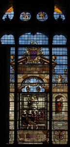 Fenêtre nord de la chapelle du Château de Chantilly - French School