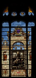 Fenêtre sud de la chapelle du Château de Chantilly - French School