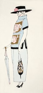 Conception pour une robe de jour, vers 1919 - French School