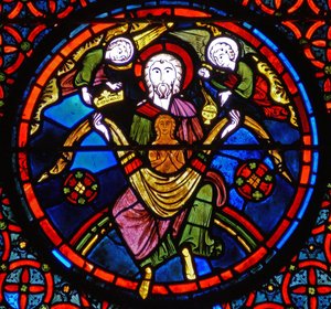 (détail) la parabole de Lazare et du riche : Lazare dans le sein d