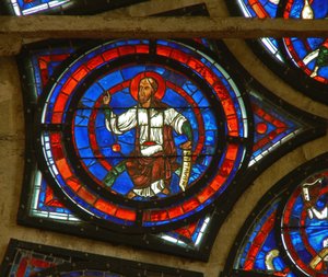 (détail) de la rosace est : Saint Paul - French School