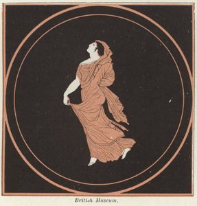 Détail de poterie grecque - French School