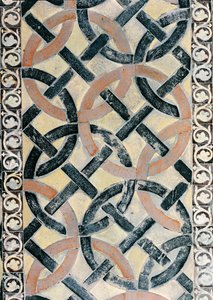 Détail du pavement de la Chapelle de la Vierge