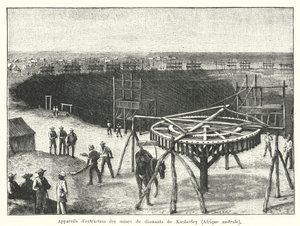 Mines de diamants de Kimberley, Cap de Bonne-Espérance, Afrique du Sud - French School