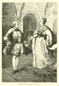 Diderot et Catherine II - French School