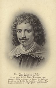 Diego Velasquez, peintre espagnol (lithographie)