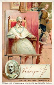 Diego Velasquez, peintre espagnol, et portrait du Pape Innocent X