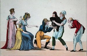 Dindonnade ou Le Rival du Vaccin, vers 1800 - French School