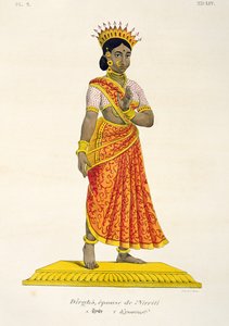 Dirgha épouse de Nirriti, gravé par C. de Motte (1785-1836) - French School