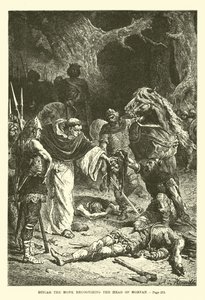 Ditcar le Moine reconnaissant la tête de Morvan - French School