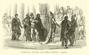 Divitiacus devant le Sénat romain