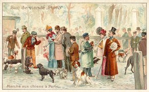 Marché aux chiens, Paris - French School