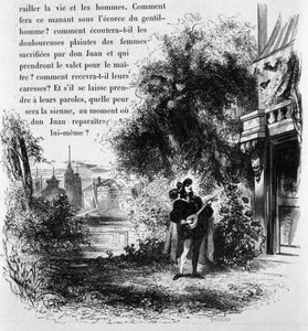 Don Giovanni sérénadant la servante d
