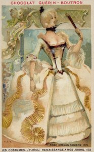 Robe à paniers larges, 1715 - French School