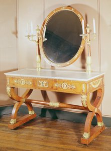 Coiffeuse, style Premier Empire (bois)