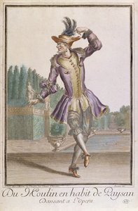 Du Moulin en costume de paysan pour un ballet à l
