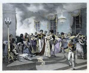 Lors de la célébration du mariage de Napoléon Ier avec Marie Louise à l