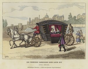 Ancienne voiture française, règne de Louis XIII, 17ème siècle - French School