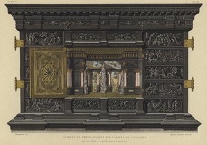 Cabinet en ébène connu sous le nom de Cabinet de l