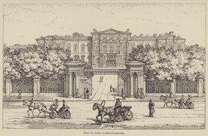 École des Pages, à Saint-Pétersbourg (gravure) - French School