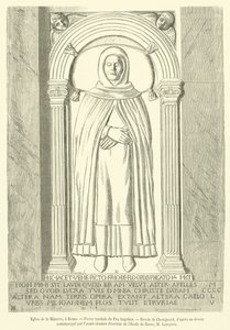 Église de la Minerve, à Rome, Pierre tombale de Fra Angelico - French School