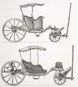 Voitures françaises du 18e siècle, 1875 - French School