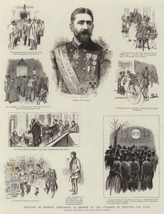 Élection du général Boulanger comme membre de la Chambre des députés pour Paris - French School