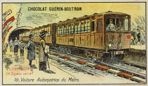 Train électrique du métro - French School