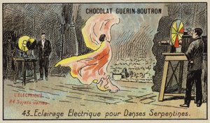 Éclairage électrique pour la danse serpentine - French School