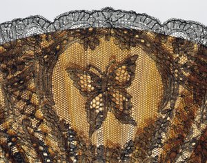 Papillon brodé, détail d