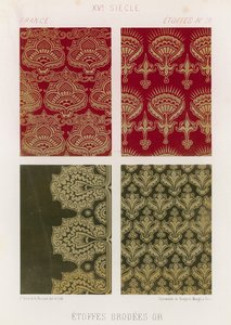 Tissus brodés de la France du XVe siècle