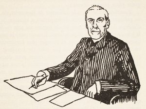 Émile Boutroux, copie par Boris Mestchersky, illustration de Histoire de la Nation Française, Sciences, Volumes I & II, par Gabriel Hanotaux, 1924