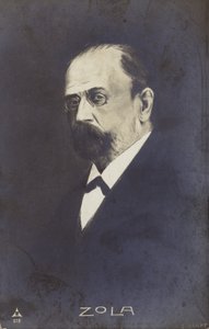 Emile Zola (1840-1902), romancier, journaliste et dramaturge français (litho) - French School
