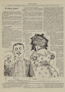 En soirée. Illustration pour Le Pêle-Mêle - French School