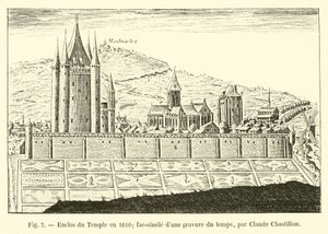 Enclos du Temple en 1610 - French School