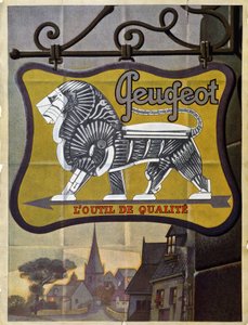 Enseigne Peugeot, l