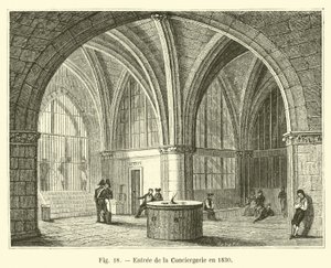 Entrée de la Conciergerie en 1830 - French School