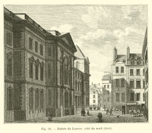 Entrée du Louvre, côté du nord, 1810 - French School
