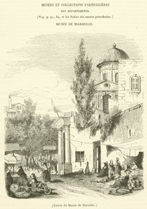 Entree du Musee de Marseille (engraving) - French School