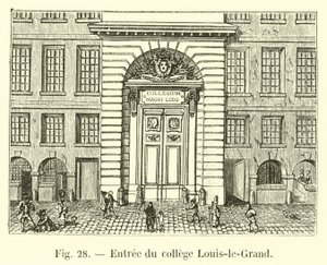 Entrée du collège Louis-le-Grand - French School