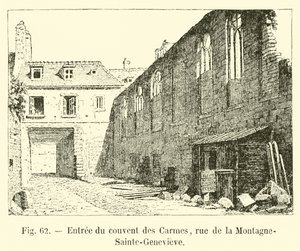 Entrée du couvent des Carmes, rue de la Montagne-Sainte-Geneviève - French School