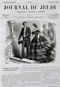Épisode de la série de romans Le Comte de Monte Cristo - dans "Le Journal du Jeudi" du 14/10/1860 - French School