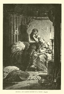 Eponina et Sabinus cachés dans une voûte - French School