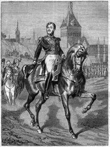 Portrait équestre du général Jean Rapp (1771-1821) - Jean comte Rapp général français (1772 -1821) - dans « Histoire de l